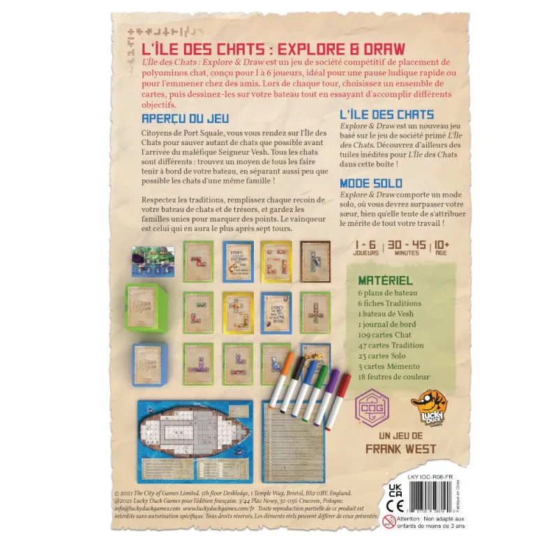 L'ILE DES CHATS - EXPLORE AND DRAW