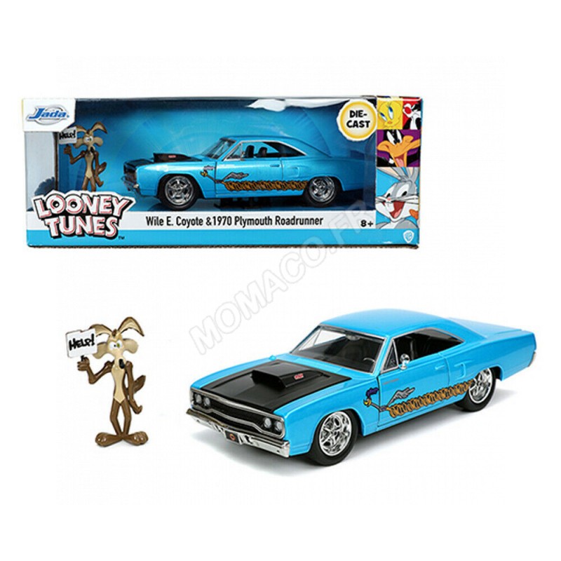 PLYMOUTH ROAD RUNNER 1970 "LOONEY TUNES" AVEC FIGURINE DU COYOTE