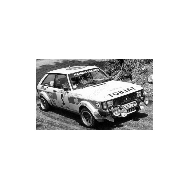 TALBOT SUNBEAM LOTUS 2 FREQUELIN/TODT TOUR DE CORSE 1981