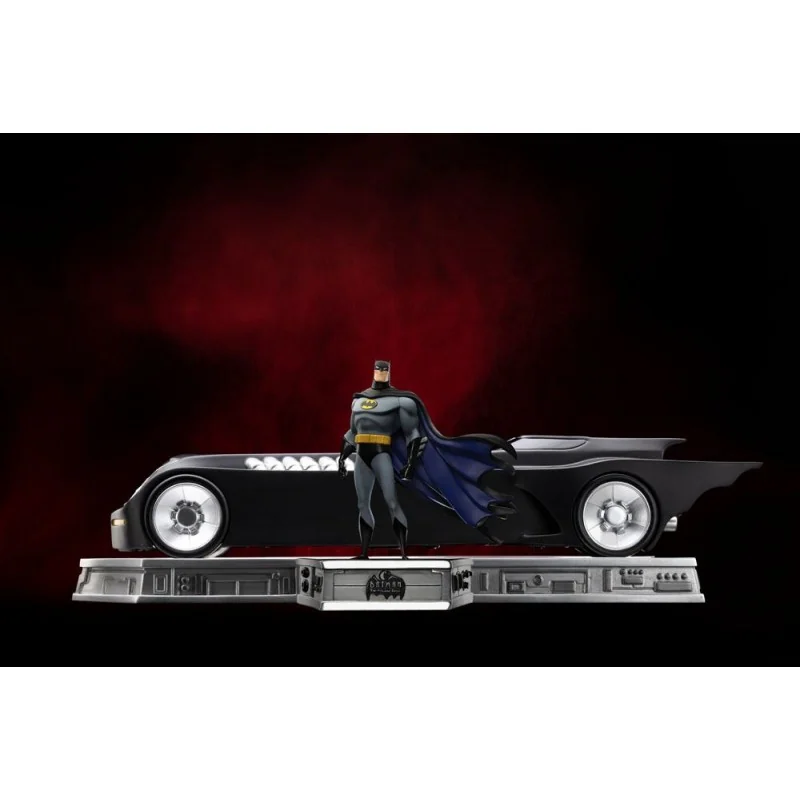 Batman The Animated Series (1992) Set Art Scale 1/10 Deluxe Batman and Batmobile 24 cm