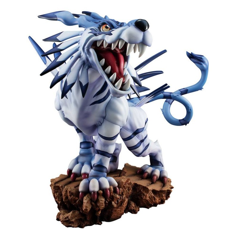 Digimon Adventure G.E.M. Precious Series statuette PVC Garurumon Battle Ver. 28 cm