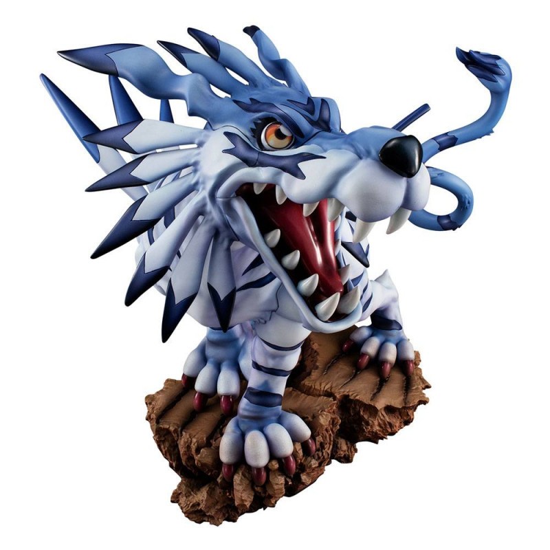 Digimon Adventure G.E.M. Precious Series statuette PVC Garurumon Battle Ver. 28 cm