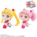 Pretty Guardian Salior Moon statuettes PVC Look Up Super Sailor Moon & Super Sailor Chibi Moon LTD Ver. 11 cm