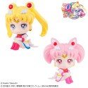 Pretty Guardian Salior Moon statuettes PVC Look Up Super Sailor Moon & Super Sailor Chibi Moon LTD Ver. 11 cm