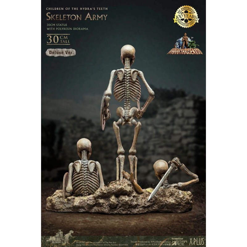 Jason et les Argonautes statuette Gigantic Soft Vinyl Ray Harryhausens Skeleton Army (Children of the Hydra's Teeth) Deluxe Ver.