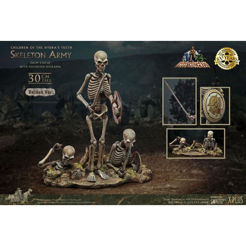 Jason et les Argonautes statuette Gigantic Soft Vinyl Ray Harryhausens Skeleton Army (Children of the Hydra's Teeth) Deluxe Ver.