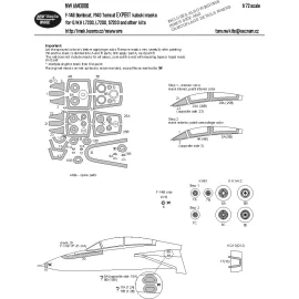 Grumman F-14B Bombcat, masques kabuki F-14D EXPERT BASIC auvent d'avion, autres pièces transparentes, roues (conçu pour être uti