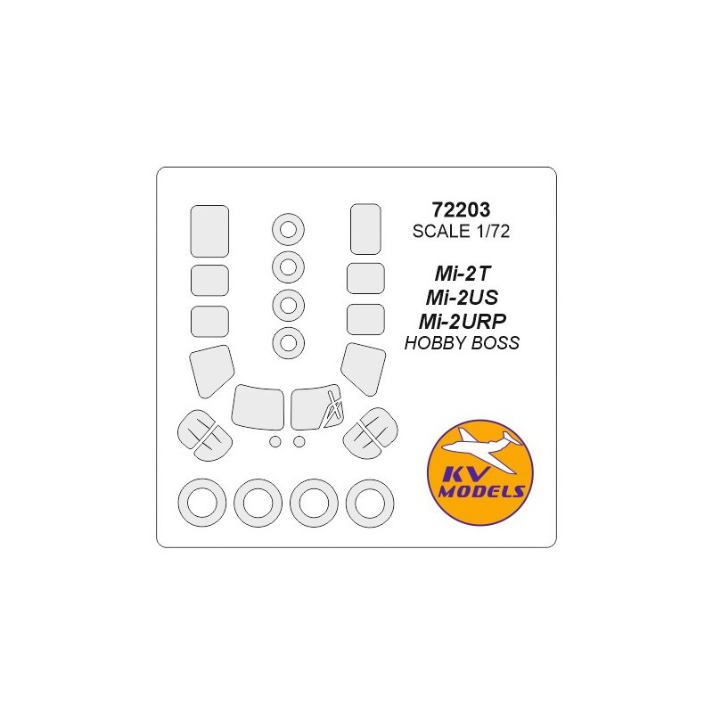 Mil Mi-2 + masques de roues (conçus pour être utilisés avec les kits HOBBY BOSS) HB87241, HB87242, HB87243, HB87244) [Mi-2T, Mi-