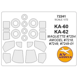 Kamov Ka-60, Ka-62 + masques de roues (conçu pour être utilisé avec le kit MAQUETTE 7254 / AMODEL kis AMU7218, AMU7249, AMU7249-