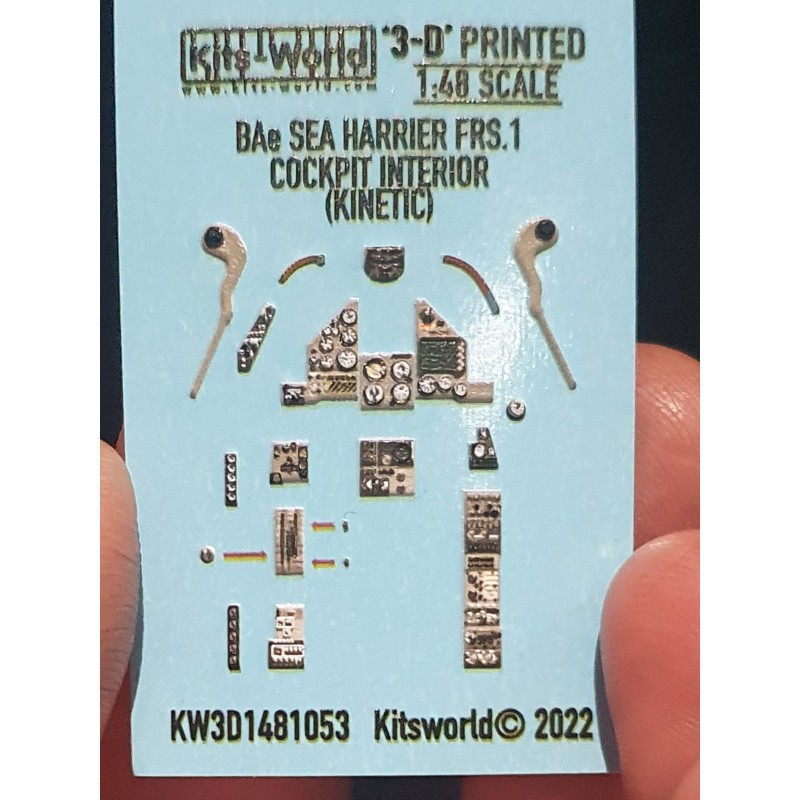 Décalcomanie Écrans BAe Sea Harrier FRS.1 OFF 3D Full color Instrument Panels - (conçus pour être utilisés avec les kits Kinetic