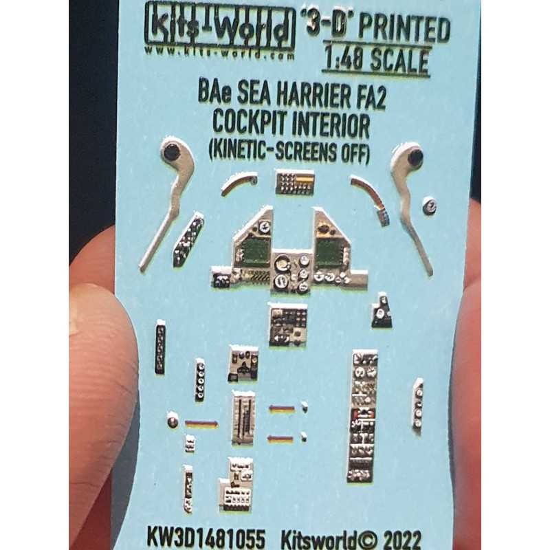 Décalcomanie Écrans BAe Sea Harrier FA.2 OFF 3D Full color Instrument Panels - (conçus pour être utilisés avec les kits Kinetic 