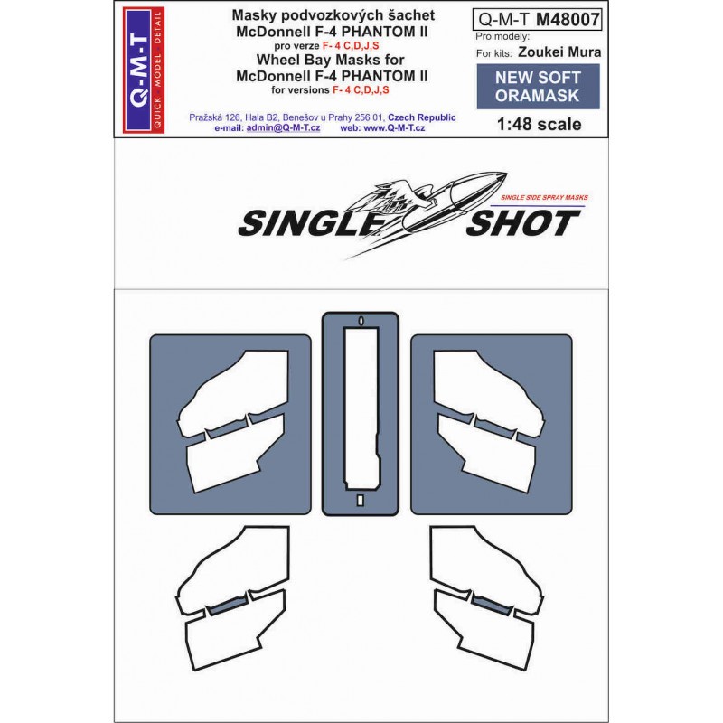 McDonnell F-4J/F-4S/F-4C/F-4D Phantom (conçu pour être utilisé avec les kits Zoukei-Mura) fabriqué à partir de New Soft Oramask