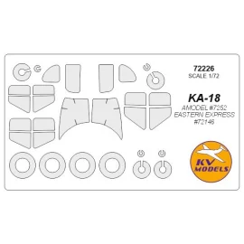 Kamov Ka-18 + masques de roues (conçus pour être utilisés avec les kits A-MODEL AMU7252 / kits EASTERN EXPRESS) EA72146)