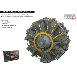 Moteur Mitsubishi A6M2 3D PRINTED 1/48 (conçu pour être utilisé avec les kits Eduard) (sortie décembre 2021)