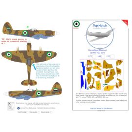 Supermarine Spitfire Mk.22/24 'Desert Scheme - Masque de peinture motif camouflage de l'armée de l'air syrienne