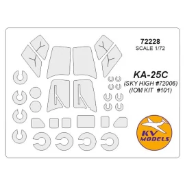 Kamov Ka-25C + masques de roues (conçu pour être utilisé avec le kit SKY HIGH SH72006, le kit IOM KIT 101)