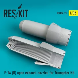 Buses d'échappement en position ouverte Grumman F-14D Tomcat (conçues pour être utilisées avec les kits Trumpeter)