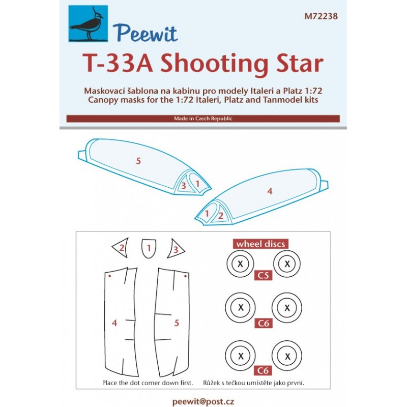 Lockheed T-33A Shooting Star (conçu pour être utilisé avec les kits Italeri, Platz et Tanmodel)