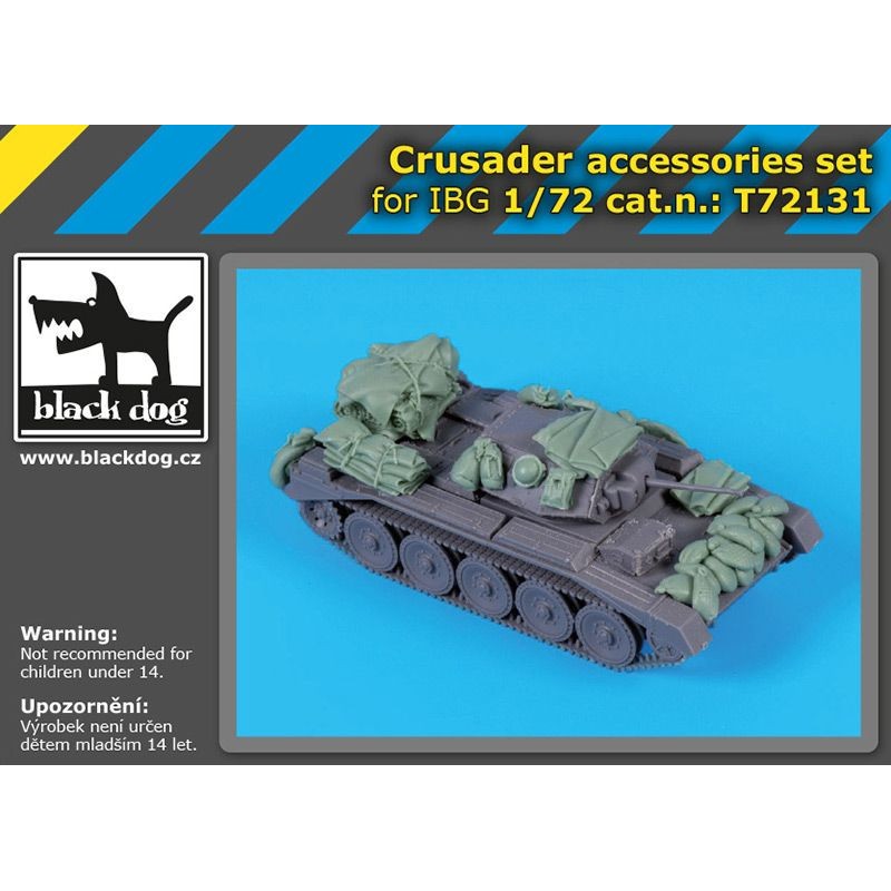 Ensemble d'accessoires Crusader (conçu pour être utilisé avec les kits IBG Models)[Mk.I Mk.II Mk.III]