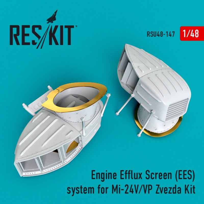 Système Mil Mi-24V/VP Engine Efflux Screen (EES) (conçu pour être utilisé avec les kits Zvezda)