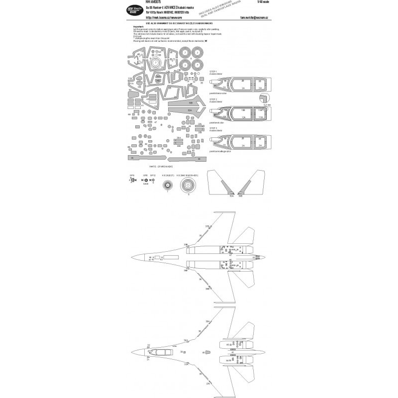 Sukhoi Su-35 Flanker-E ADVANCED (conçu pour être utilisé avec le kit Kitty Hawk Model)