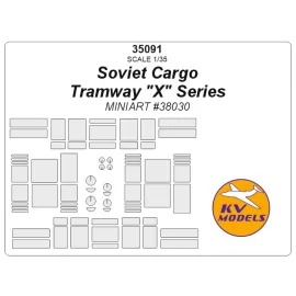 Soviet Cargo Tramway 'X' Series (conçu pour être utilisé avec le kit MINIART 38030)