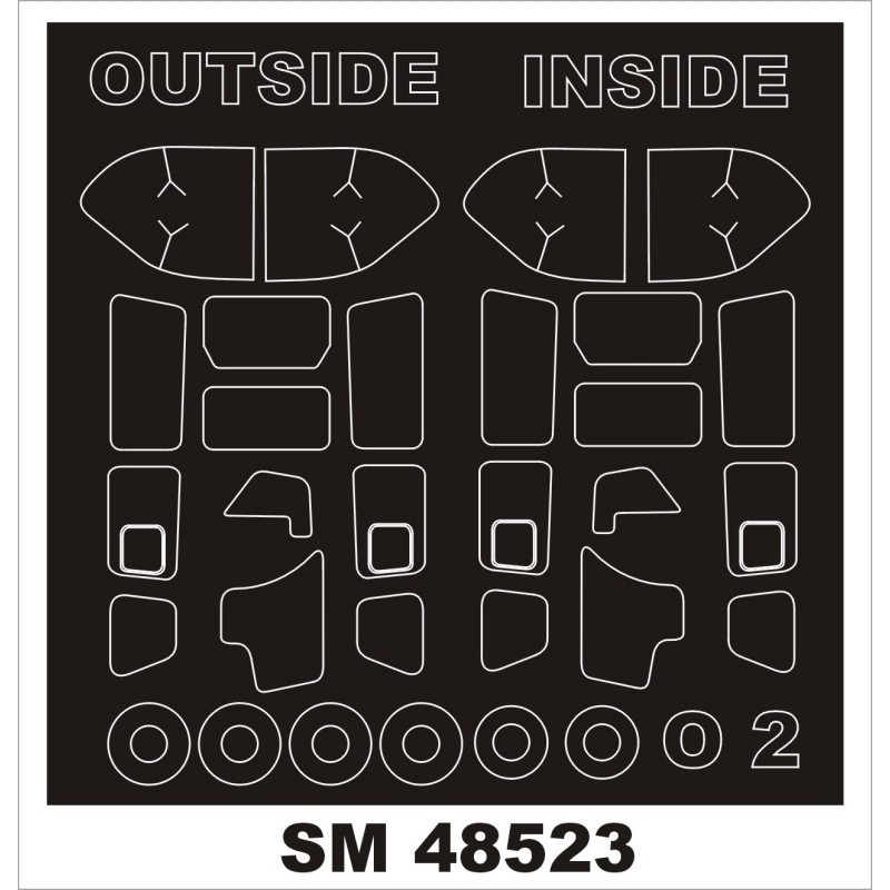 Cessna O-2A Skymaster (extérieur, intérieur) (conçu pour être utilisé avec les kits ICM)