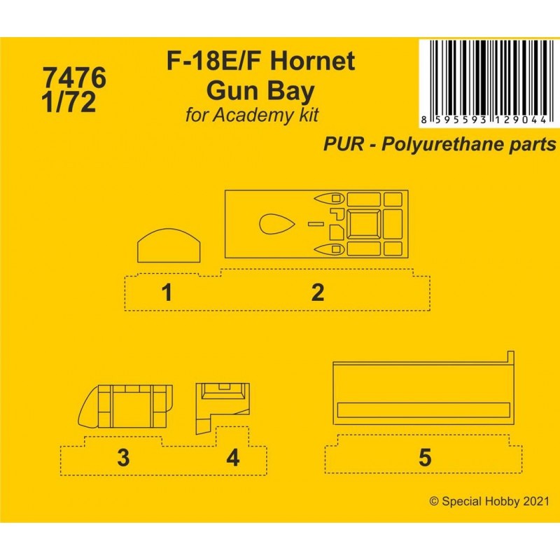 Boeing F-18E/F Hornet Gun Bay (conçu pour être utilisé avec les kits Academy)