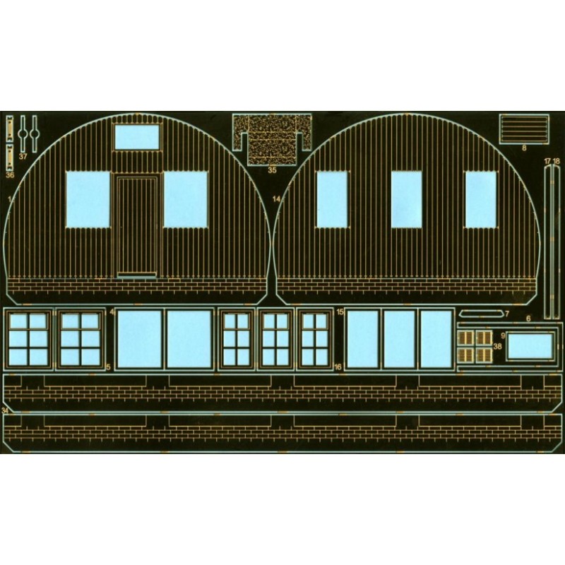 Cabane Nissen avec extrémités de planche sur cadre (était FHP7202B)