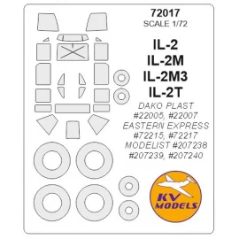 Masques Ilyushin IL-2 + roues