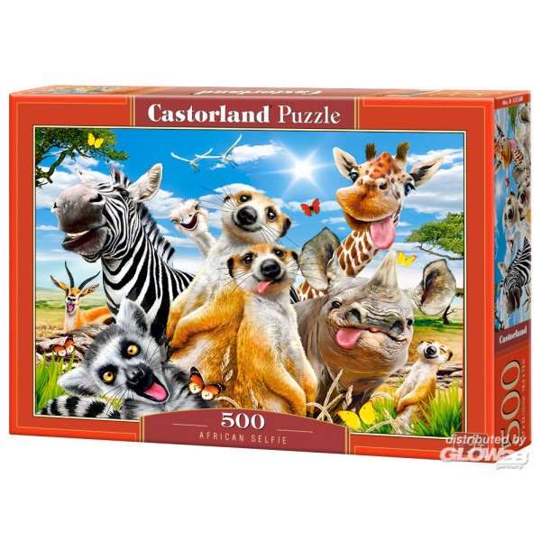 Puzzle 500 pièces : chatons avec des fleurs Castorland