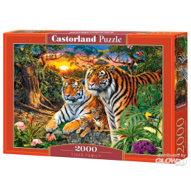 Famille de tigres, Casse-tête 2000 Teile