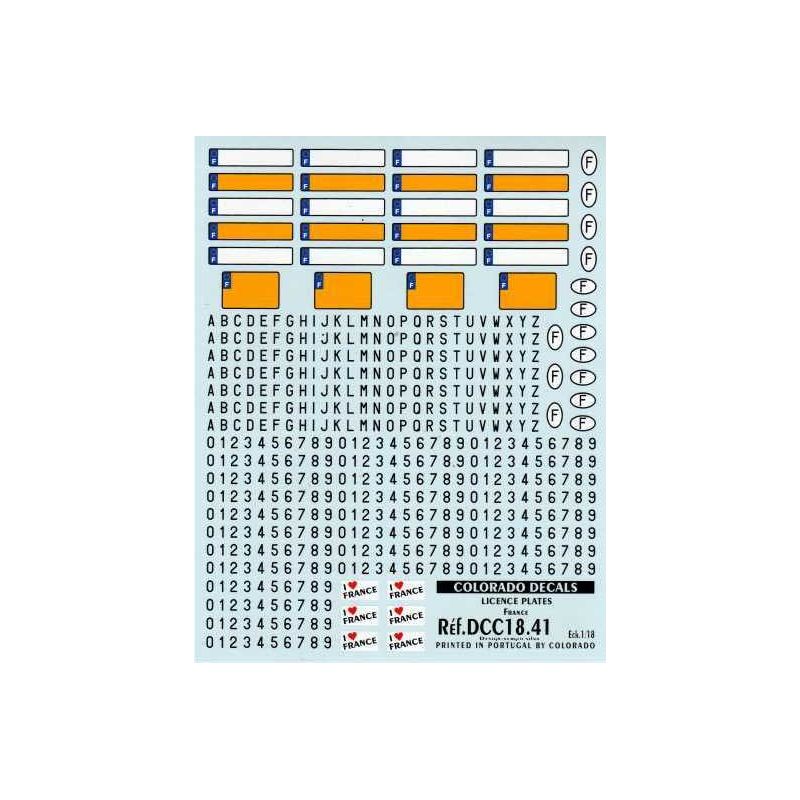 PLAQUE D'IMMATRICULATION FRANCE