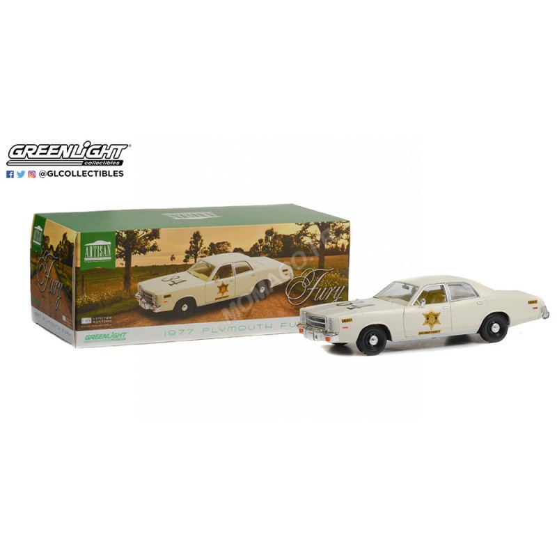 Miniature automobile PLYMOUTH FURY 1977 RIVERTON SHERIFF 34