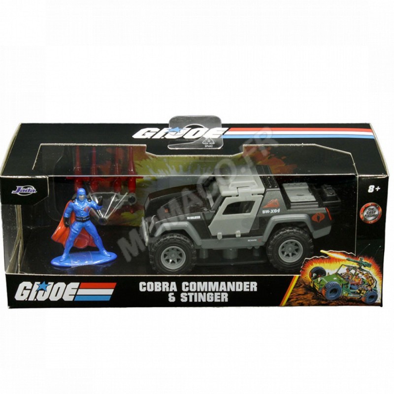 GI JOE STINGER AVEC FIGURINE COBRA COMMANDER