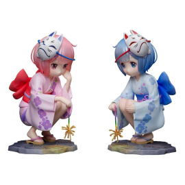 Re:ZERO -Starting Life in Another World- statuettes PVC 1/7 Rem & Ram Childhood Summer Memories 11 cm