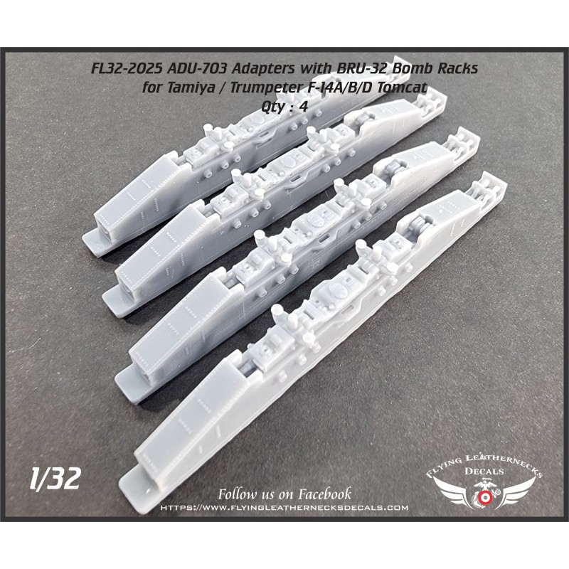 Grumman F-14A/F-14B/F-14D Tomcat Bomb Racks (conçu pour être utilisé avec les kits Revell, Tamiya et Trumpeter)