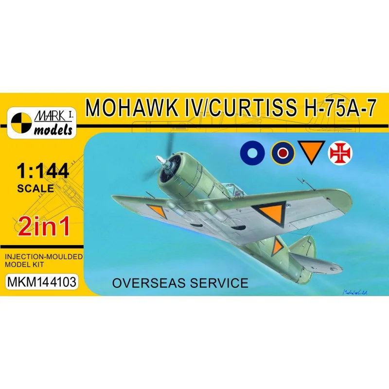 Mohawk IV/Curtiss H-75A-7 'Service outre-mer' (2en1) incl. nouvelles pièces de fuselage