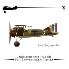 Maquette avion Morane-Saulnier A1 avec décalques