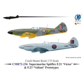Maquette avion Prototypes de Supermarine Spitfire. F.21 Victor PP139 & F.23 Valiant LA187