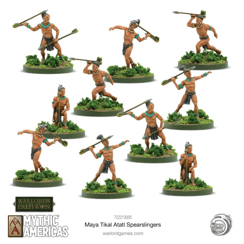 Maya Tikal Atlatl Spearslingers