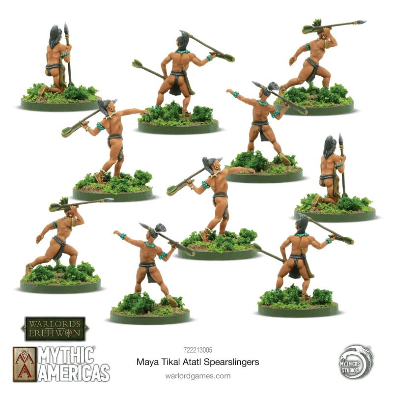 Maya Tikal Atlatl Spearslingers