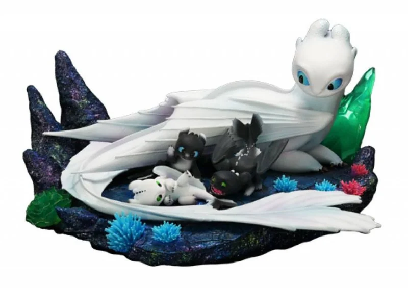 Dragons statuette Light Fury & Night Lights 36 cm