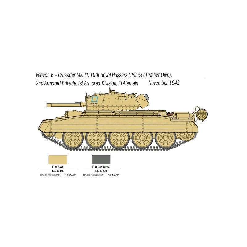 Crusader Mk.III et Equipage