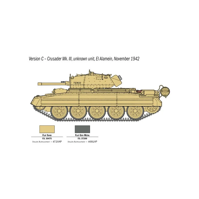 Crusader Mk.III et Equipage