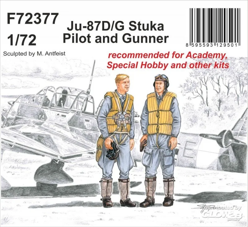 Pilote et tireur de Stuka Junkers Ju-87D/G