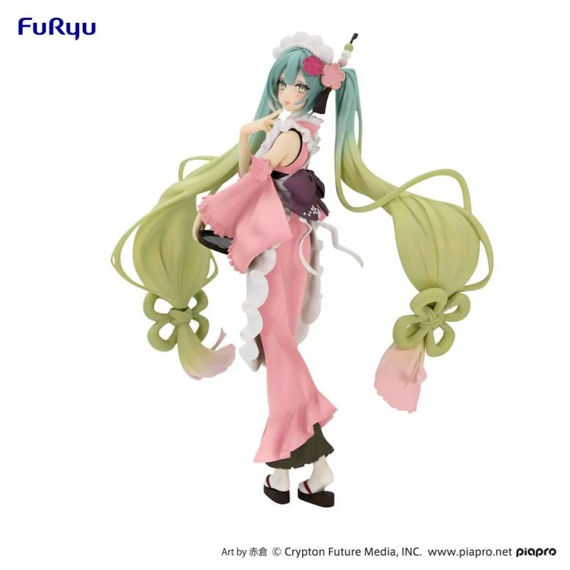 Hatsune Miku statuette PVC Exceed Creative Hatsune Miku Matcha Green Tea Parfait Another Color Ver. 20 cm