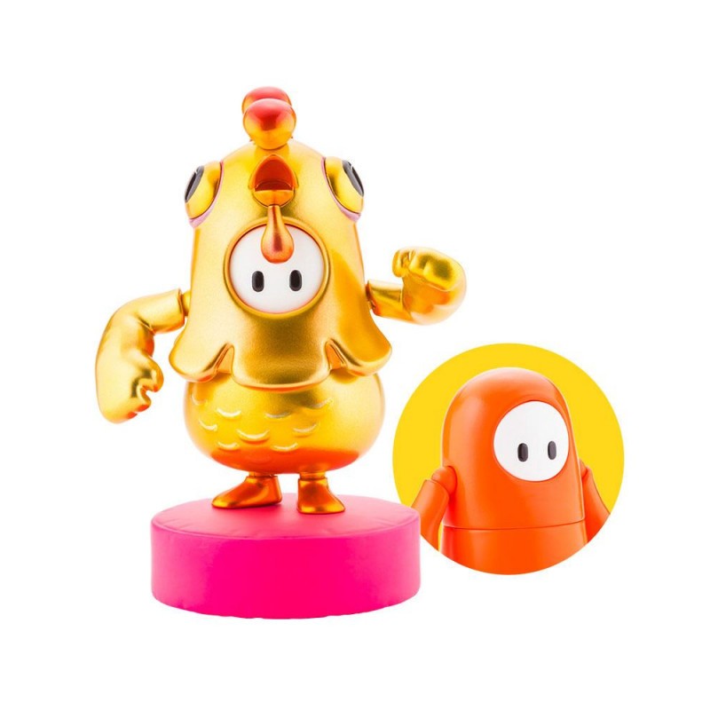 Fall Guys: Ultimate Knockout figurine 1/20 Legendary Edition Orangeade / Golden Chicken Costume 8 cm