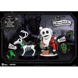 L´étrange Noël de Mr. Jack pack 2 figurine Mini Egg Attack Santa Jack & Skeleton Reindeer 8 cm