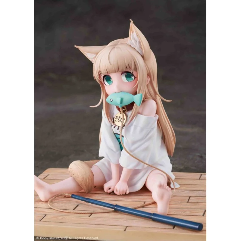 My Cat Is a Kawaii Girl statuette PVC 1/6 Kinako Sitting Fish Ver. 14 cm